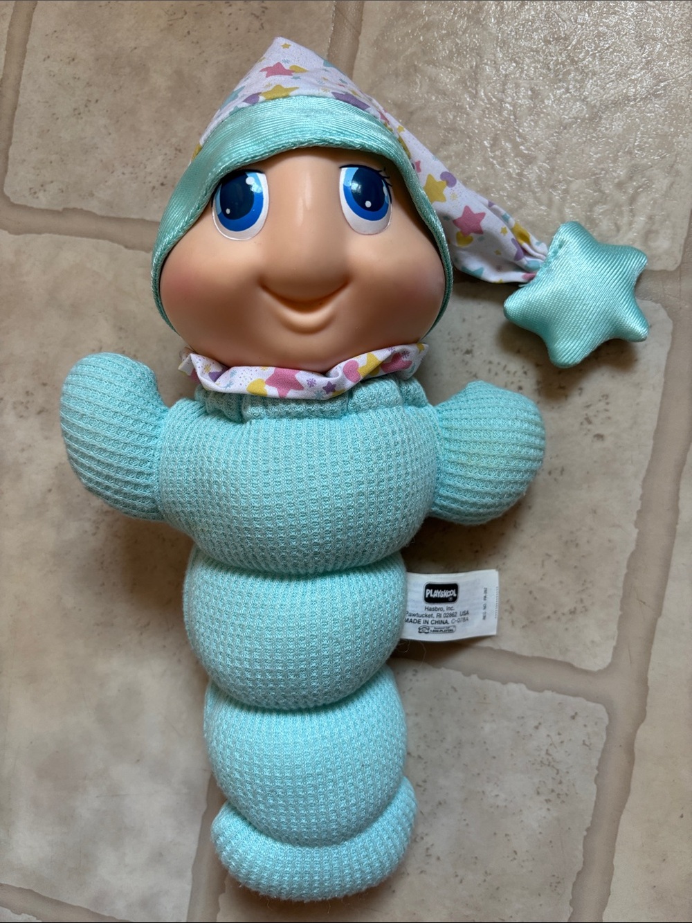 Vtg 1993 Glowworm Playskool Plush Stuffed Toy Catterpiller - Non Working - Retro
